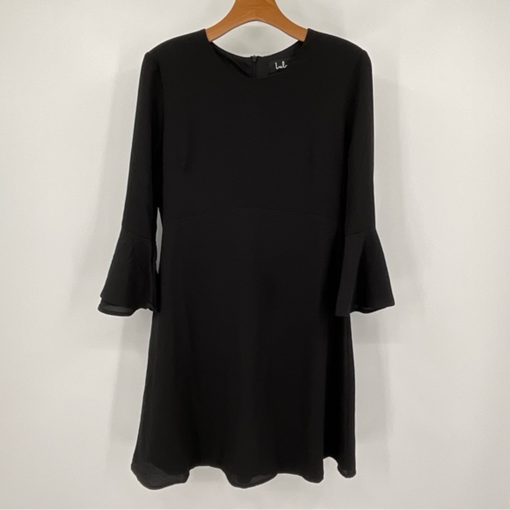 Lulus Black Long‎ Sleeve Dress Size Medium I2